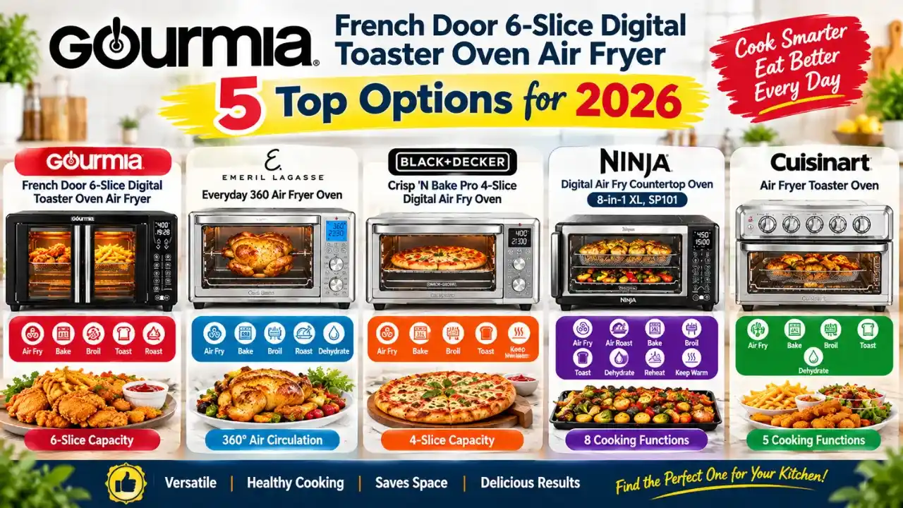Gourmia French Door 6-Slice